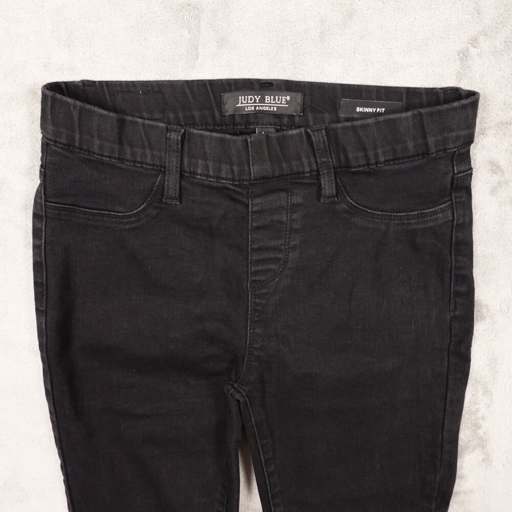 Judy Blue jeans skinny fit women's 1/25 black pull on - Picture 2 of 13